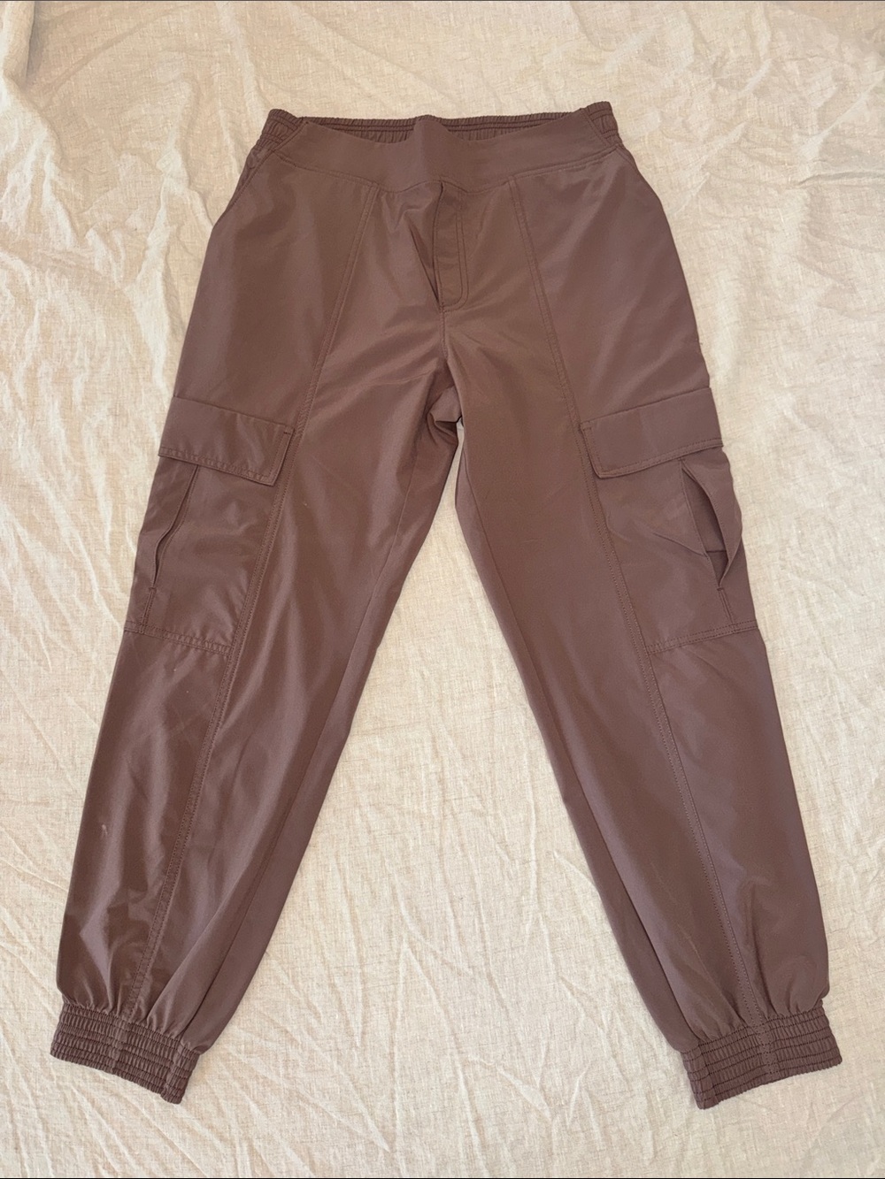 Athleta Mocha Cargo Jogger Pants Size 10